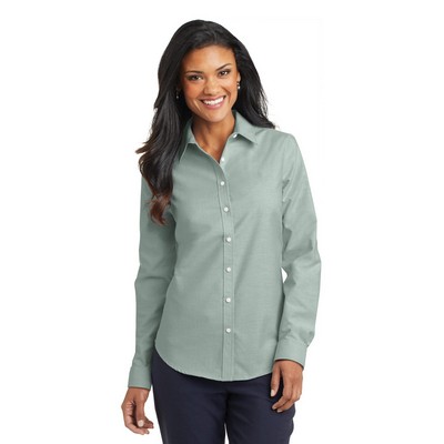Port Authority® Women's SuperPro™ Oxford Shirt.